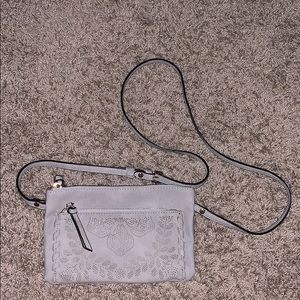 Grey Across-Body Purse
